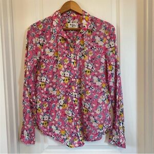 HOLDING HORSES Pink Floral Button Down Shirt